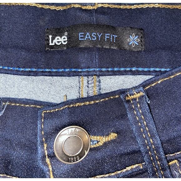 Lee Easy Fit Blue Jeans Womens Size 4 Stretch Comfortable - Picture 4 of 6